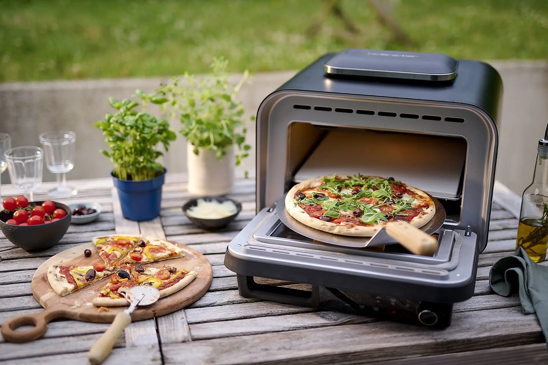 Elektrischer Hochtemperatur-Pizzaofen Ofen QFP550 (20 L)