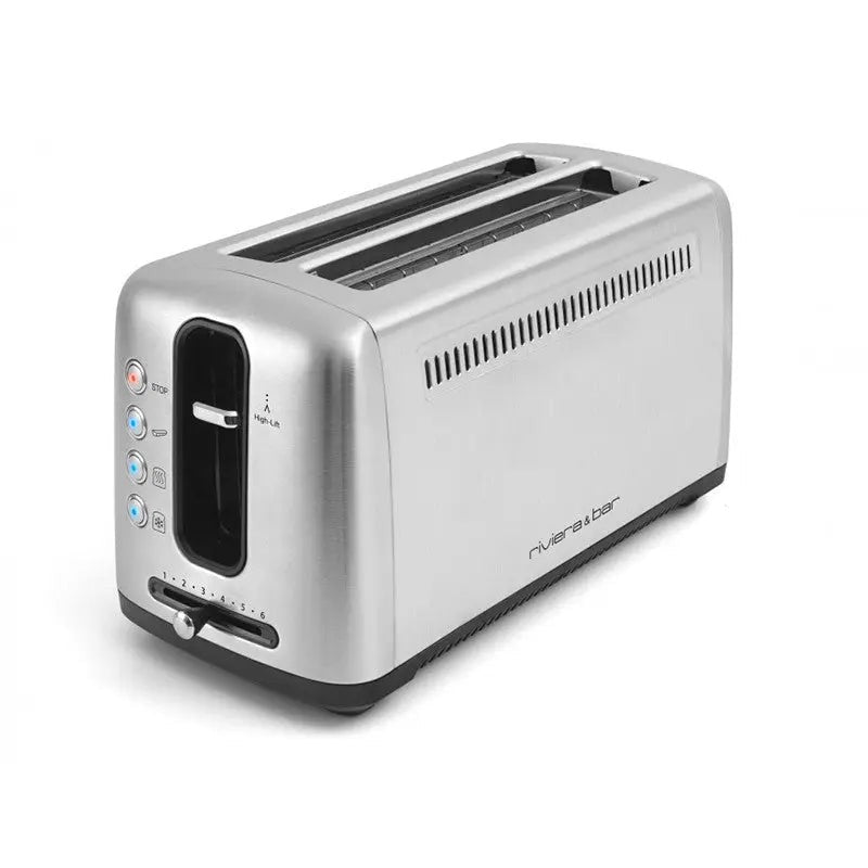 Silberner Toaster.