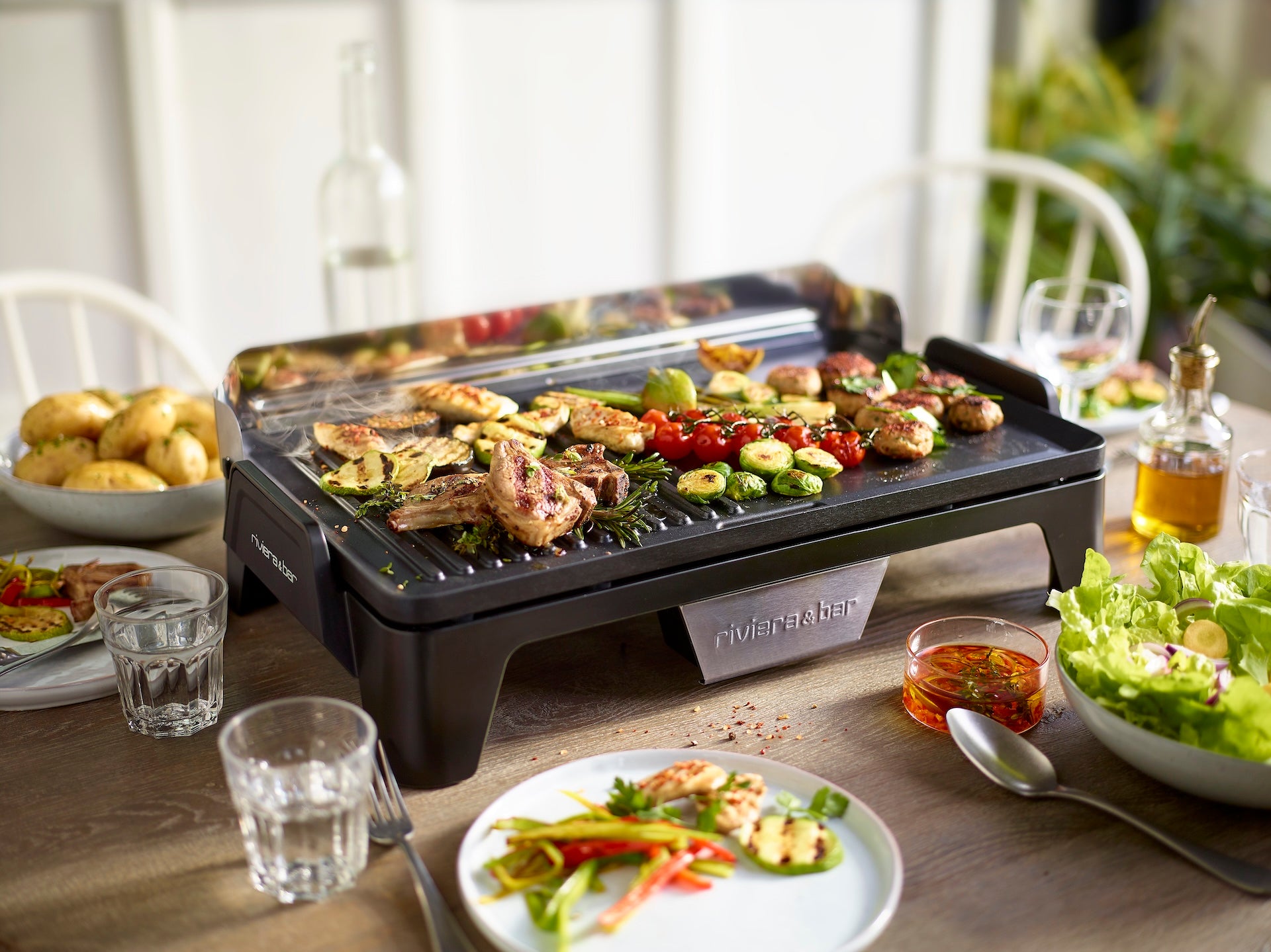 Plancha Grill Power Zone & Serve